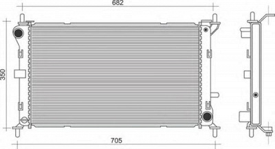 MAGNETI MARELLI 350213908000 -  Радиатор, охлаждение двигателя
